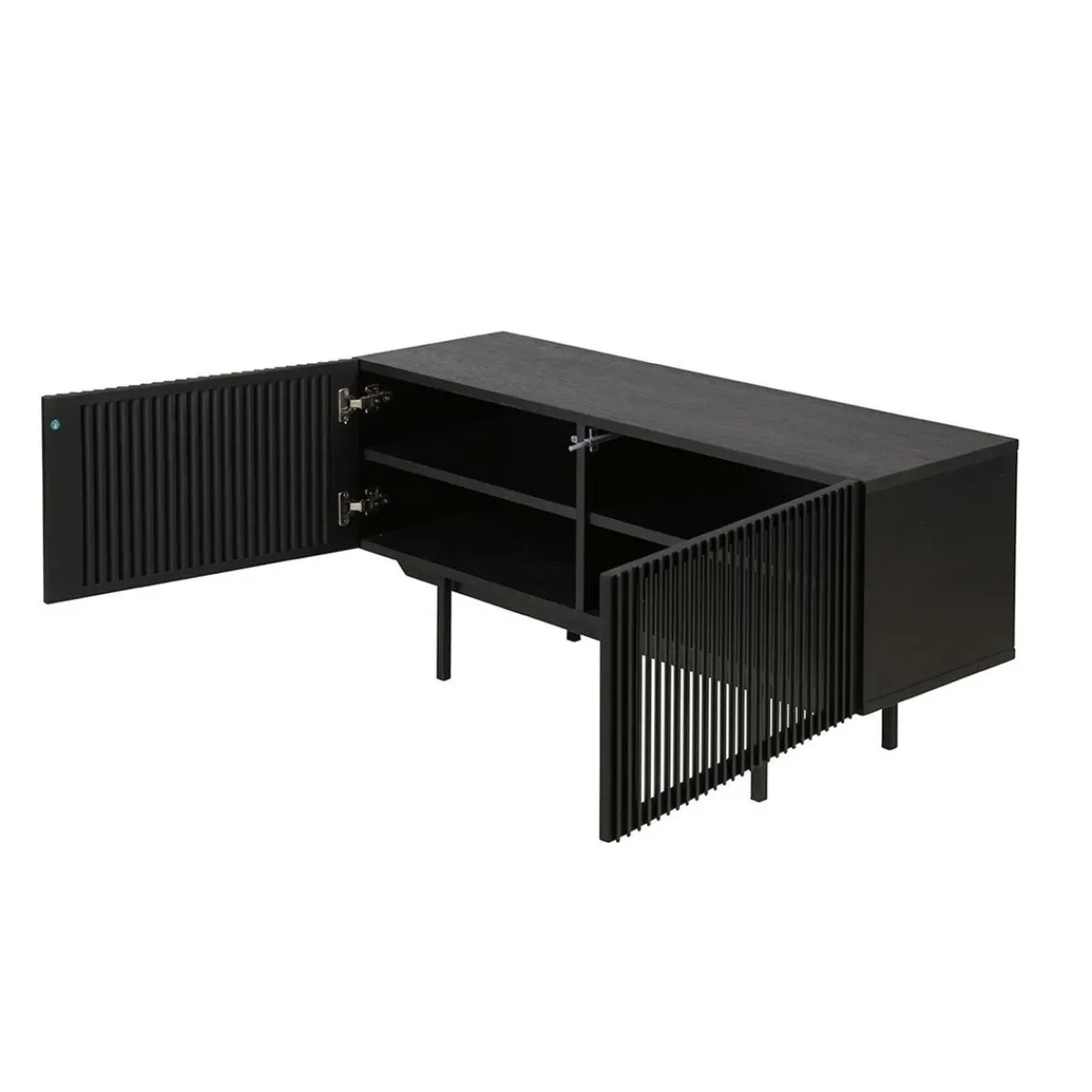 Zago Meuble bas 2 portes Noir New