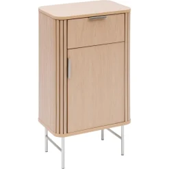 3S. x Home Meuble bas de salle de bain 1 porte Beige New