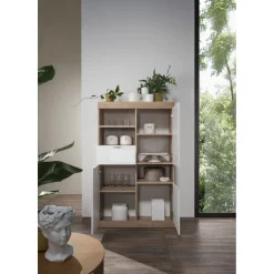 3S. x Home Meuble de rangement 3 portes et 1 portes Blanc New