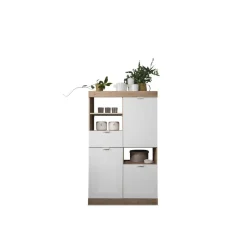3S. x Home Meuble de rangement 3 portes et 1 portes Blanc New