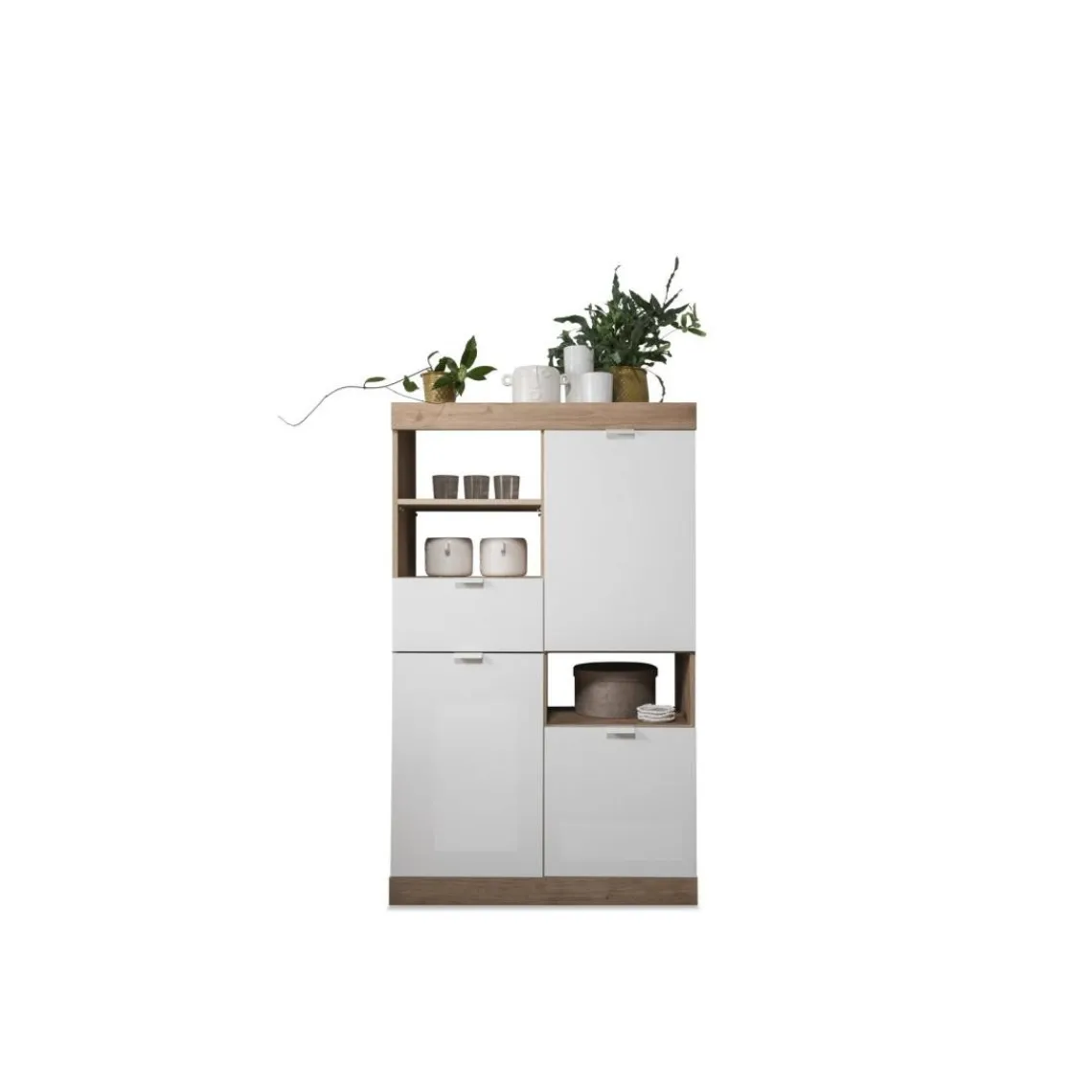 3S. x Home Meuble de rangement 3 portes et 1 portes Blanc New