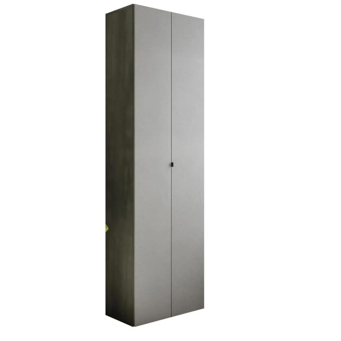 3S. x Home Meuble de rangement 2 portes 10 étagères reglable Blanc Discount