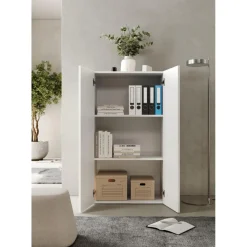 3S. x Home Meuble de rangement 2 portes 2 étagères Online