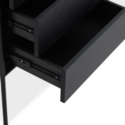 ALTEREGO Meuble de rangement design 'CONVIV' en bois noir Clearance