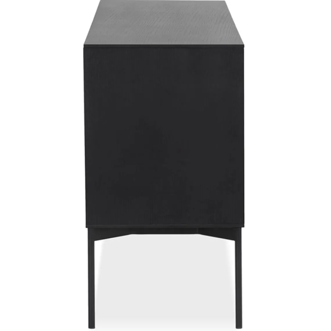 ALTEREGO Meuble de rangement design 'CONVIV' en bois noir Clearance