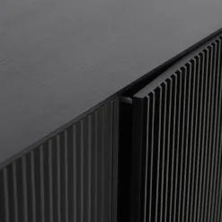 ALTEREGO Meuble de rangement design 'CONVIV' en bois noir Clearance