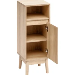 3S. x Home Meuble de salle de bain Abana 1 porte bois clair