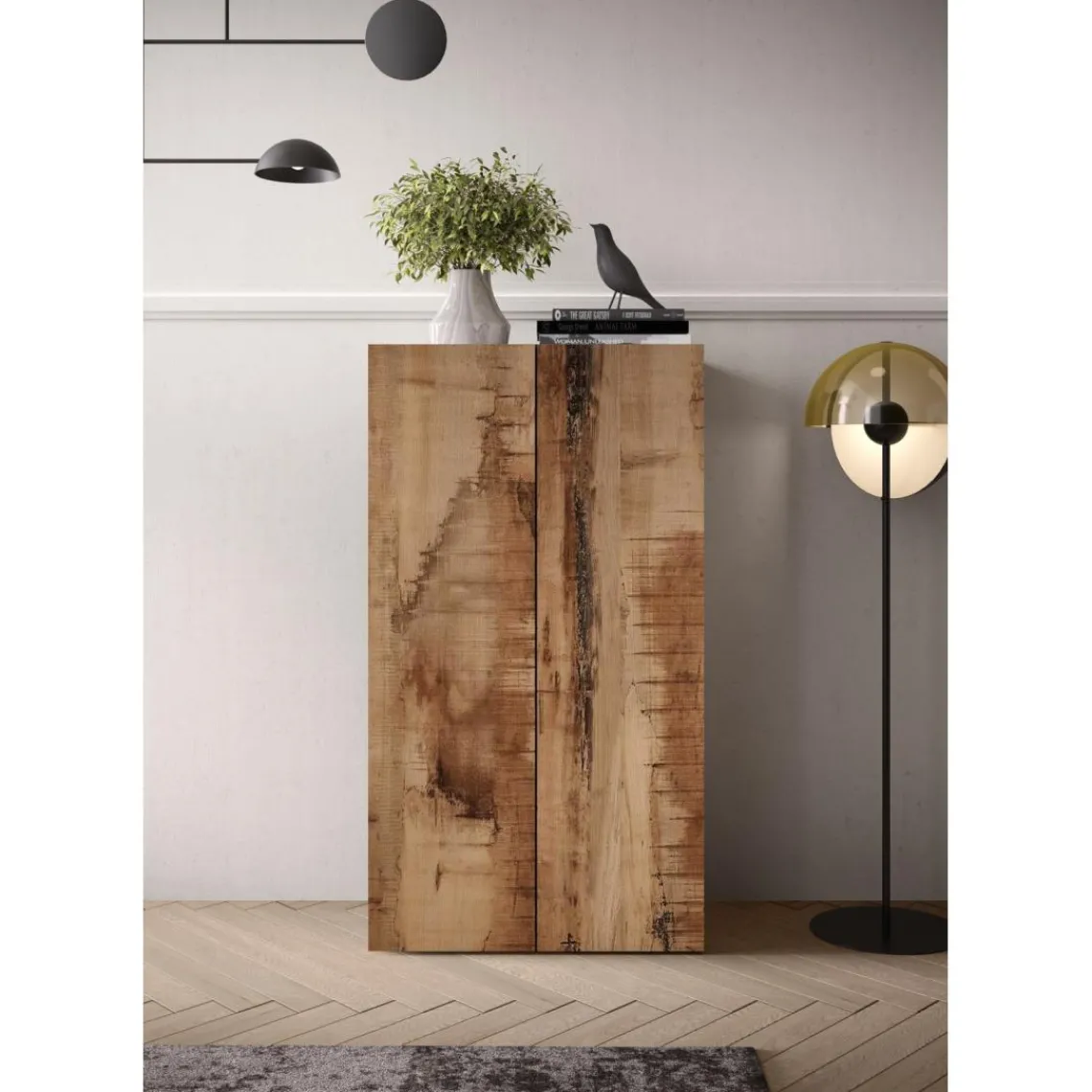 3S. x Home Meuble de stockage 2 portes multifonctionnelle Hot