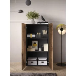 3S. x Home Meuble de stockage 2 portes multifonctionnelle Hot