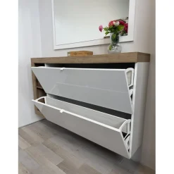 3S. x Home Meuble porte chassures 2 portes battantes suspendu Sale