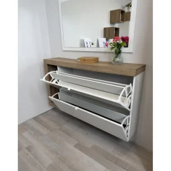 3S. x Home Meuble porte chassures 2 portes battantes suspendu Sale