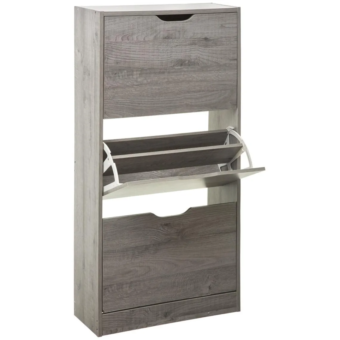 3S. x Home Meuble range-chaussures 3 tiroirs effet chêne gris Clearance