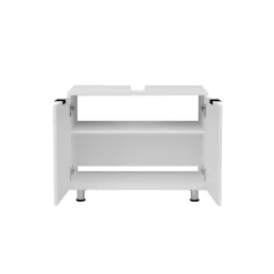 3S. x Home Meuble sous vasque avec deux portes ZAMORA 4 blanc Outlet