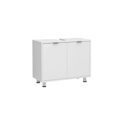 3S. x Home Meuble sous vasque avec deux portes ZAMORA 4 blanc Outlet