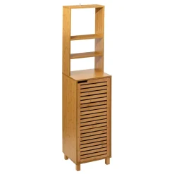 3S. x Home Meuble étagère 1 porte en bambou Outlet