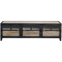 Zago Meuble télé 3 portes Beige Discount