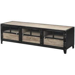 Zago Meuble télé 3 portes Beige Discount