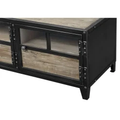 Zago Meuble télé 3 portes Beige Discount