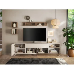 3S. x Home Meuble TV 241 cm Panneaux de particules Outlet