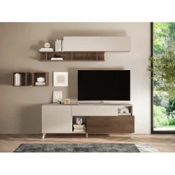 3S. x Home Meuble TV 180 cm Panneaux de particules Outlet