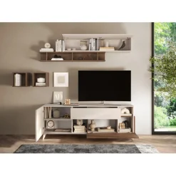 3S. x Home Meuble TV 180 cm Panneaux de particules Outlet
