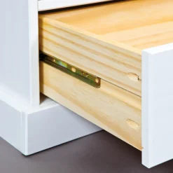 3S. x Home Meuble TV 3 grands tiroirs en pin massif Best