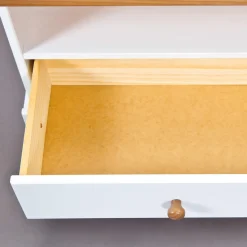 3S. x Home Meuble TV 3 grands tiroirs en pin massif Best