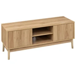 3S. x Home Meuble TV 2 placards effet chêne naturel Best