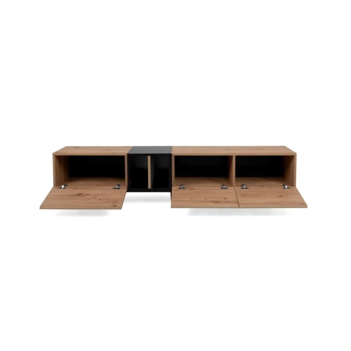 Calicosy Meuble TV 3 Portes 2 Niches Nola Hot