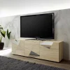 3S. x Home Meuble TV 3 portes beige Clearance