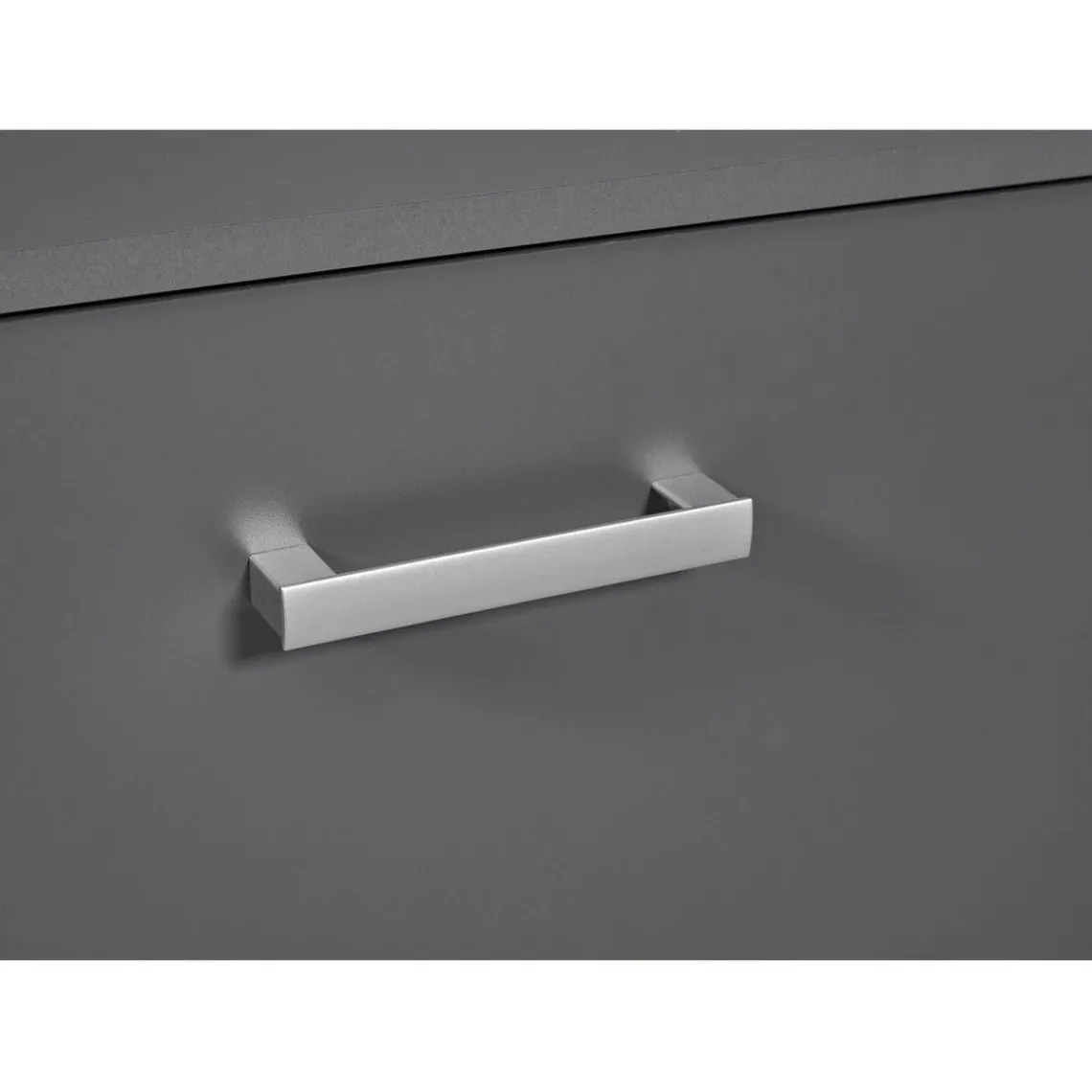 3S. x Home Meuble TV 2 Portes Gris Graphite ELENZIO Clearance