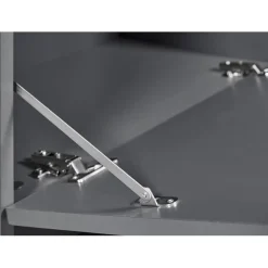 3S. x Home Meuble TV 2 Portes Gris Graphite ELENZIO Clearance