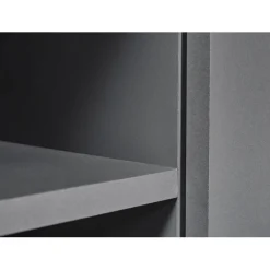 3S. x Home Meuble TV 2 Portes Gris Graphite ELENZIO Clearance