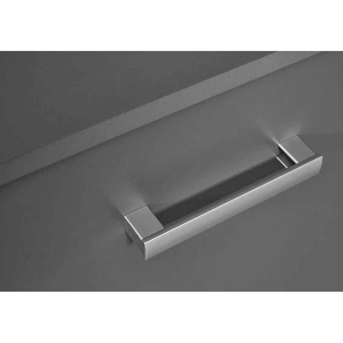 3S. x Home Meuble TV 2 Portes Gris Graphite ELENZIO Clearance