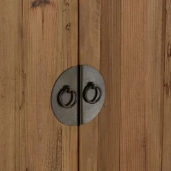 Macabane Meuble TV 2 tiroirs 4 portes bois pin recyclé SANDY