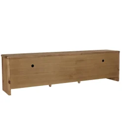 Macabane Meuble TV 2 tiroirs 4 portes bois pin recyclé SANDY