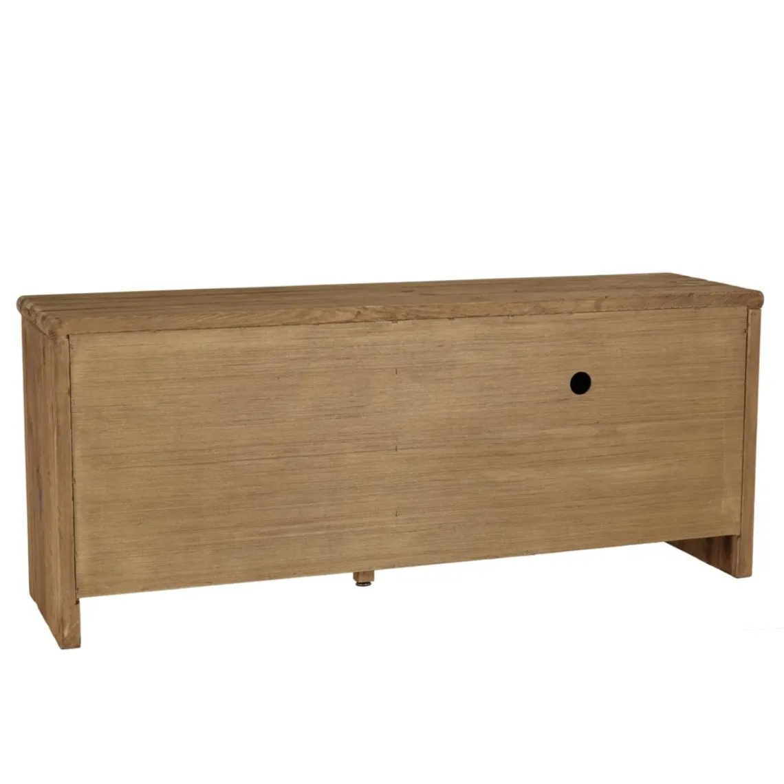 Macabane Meuble TV 2 tiroirs 2 portes bois pin recyclé SANDY Clearance