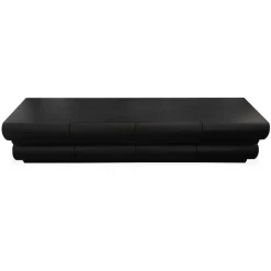 3S. x Home Meuble tv 8 tiroirs arrondis Mezade Bois Noir Outlet