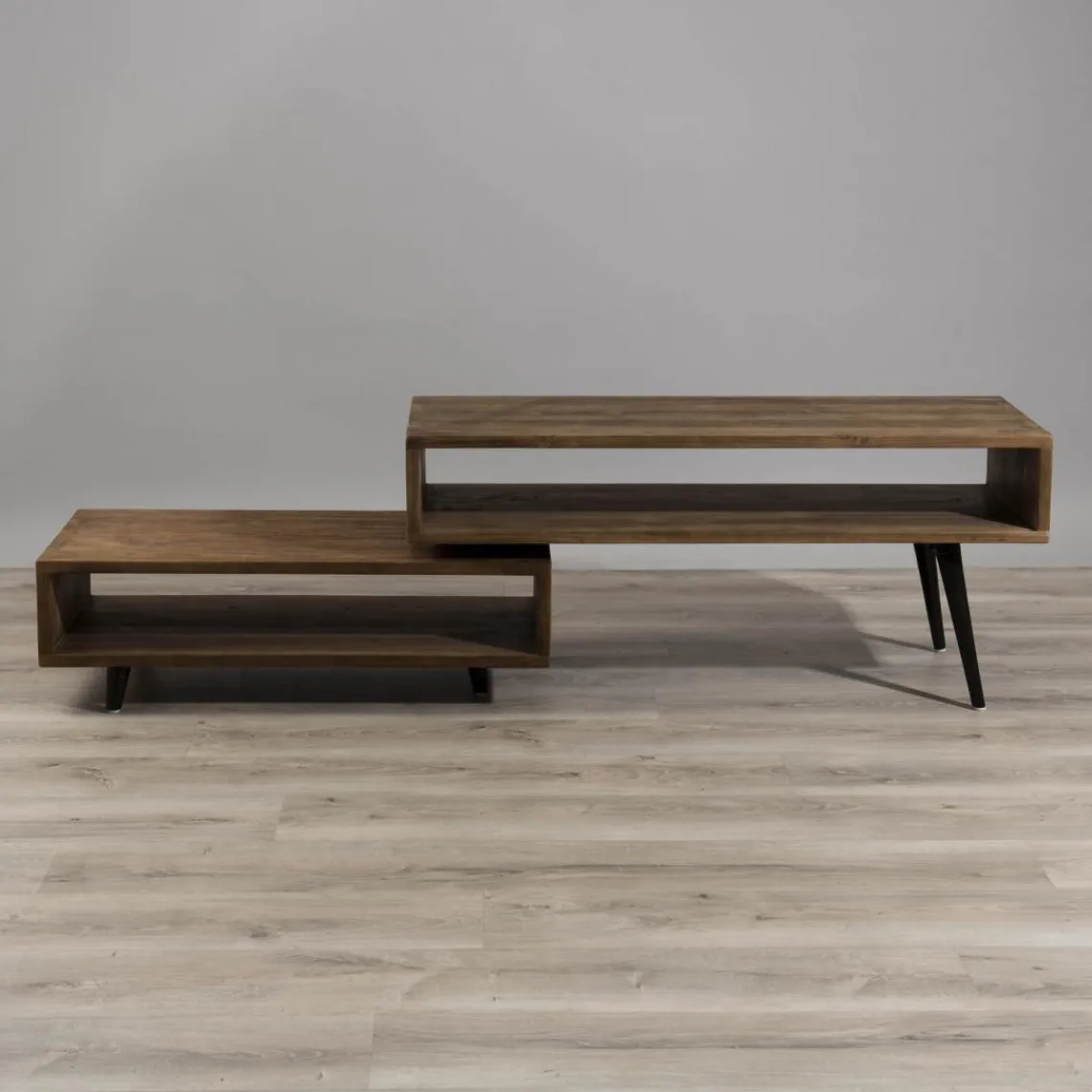 Macabane Meuble TV ALIDA Bois Rotatif Scandi Clearance