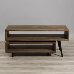 Macabane Meuble TV ALIDA Bois Rotatif Scandi Clearance