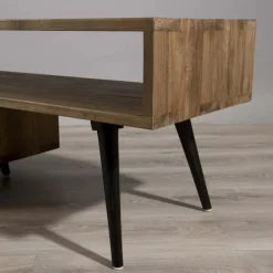 Macabane Meuble TV ALIDA Bois Rotatif Scandi Clearance