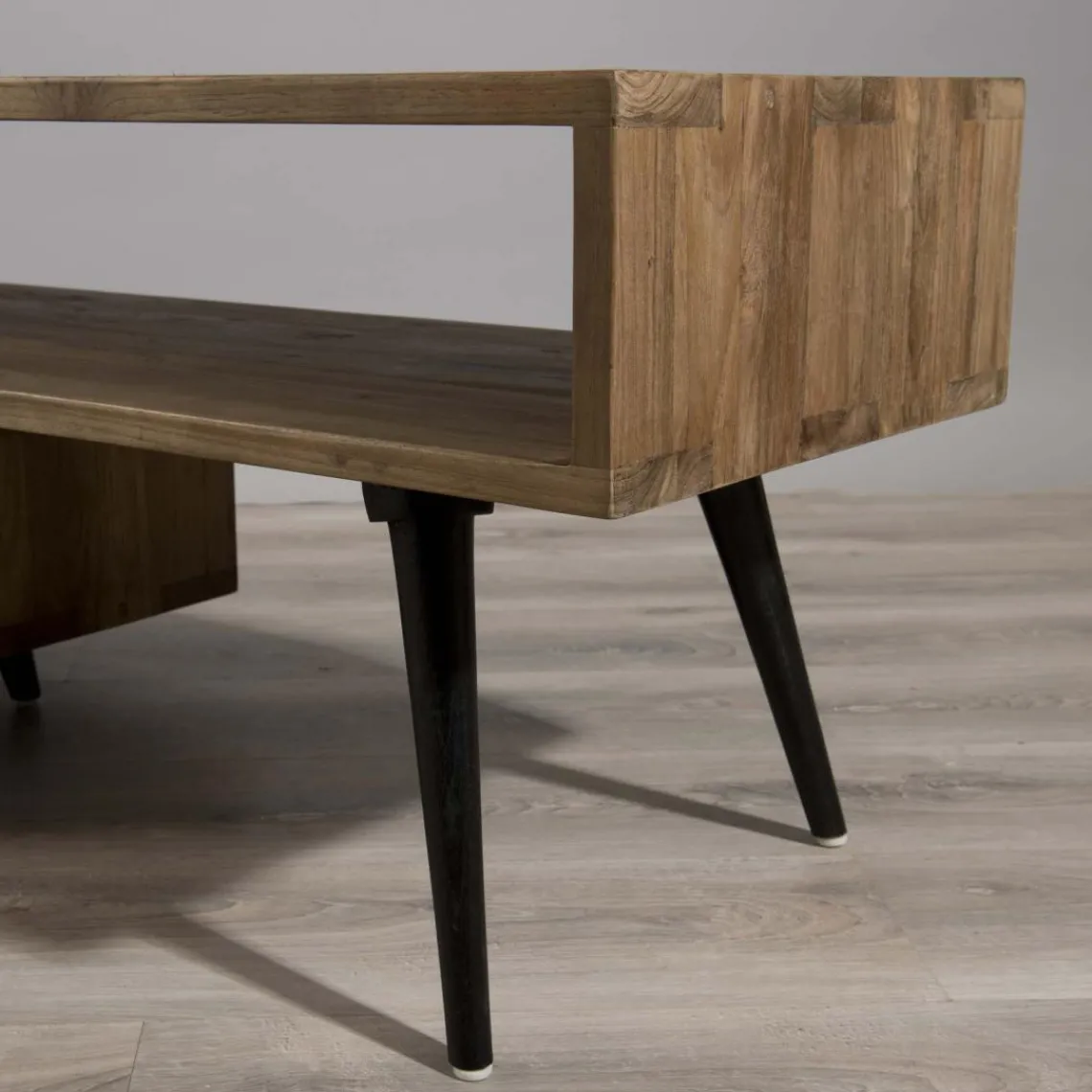 Macabane Meuble TV ALIDA Bois Rotatif Scandi Clearance