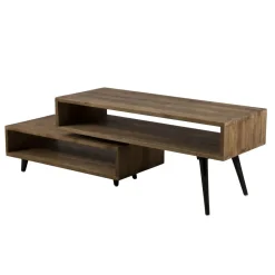 Macabane Meuble TV ALIDA Bois Rotatif Scandi Clearance