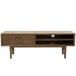 Macabane Meuble TV avec 2 tiroirs et 2 niches en mindi Discount