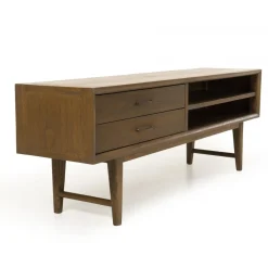 Macabane Meuble TV avec 2 tiroirs et 2 niches en mindi Discount