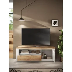 3S. x Home Meuble TV Blanc SAVONA Discount