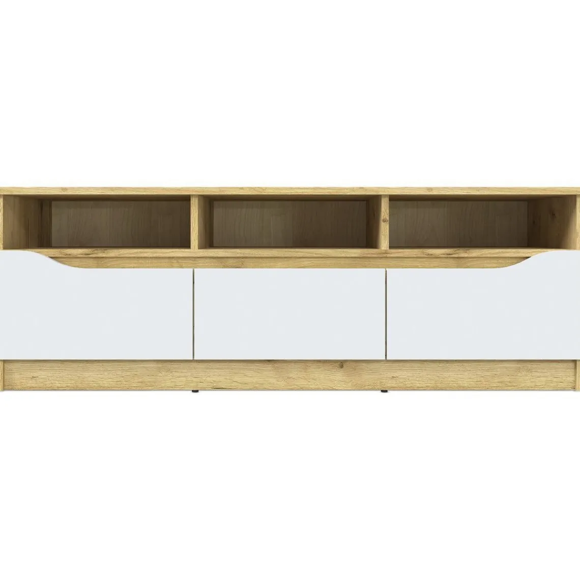 3S. x Home Meuble TV 130cm Chêne Et Blanc Online