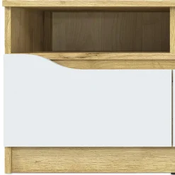 3S. x Home Meuble TV 130cm Chêne Et Blanc Online