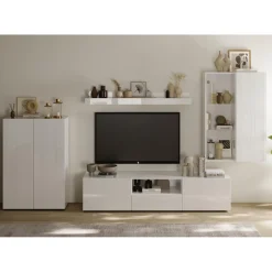 3S. x Home Meuble TV en Panneau de particules New