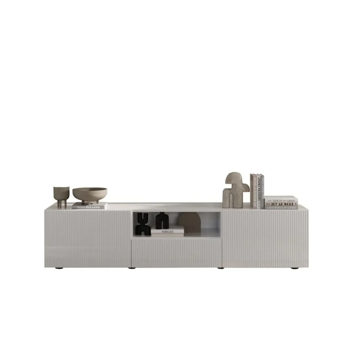 3S. x Home Meuble TV en Panneau de particules New